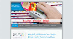 Desktop Screenshot of copydrucktue.de